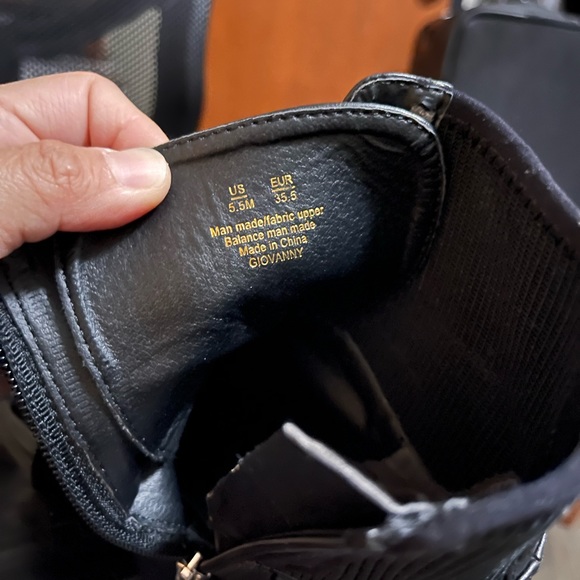 Circus Sam Edelman Black Combat Lace Up Boots 5.5 - Picture 5 of 5